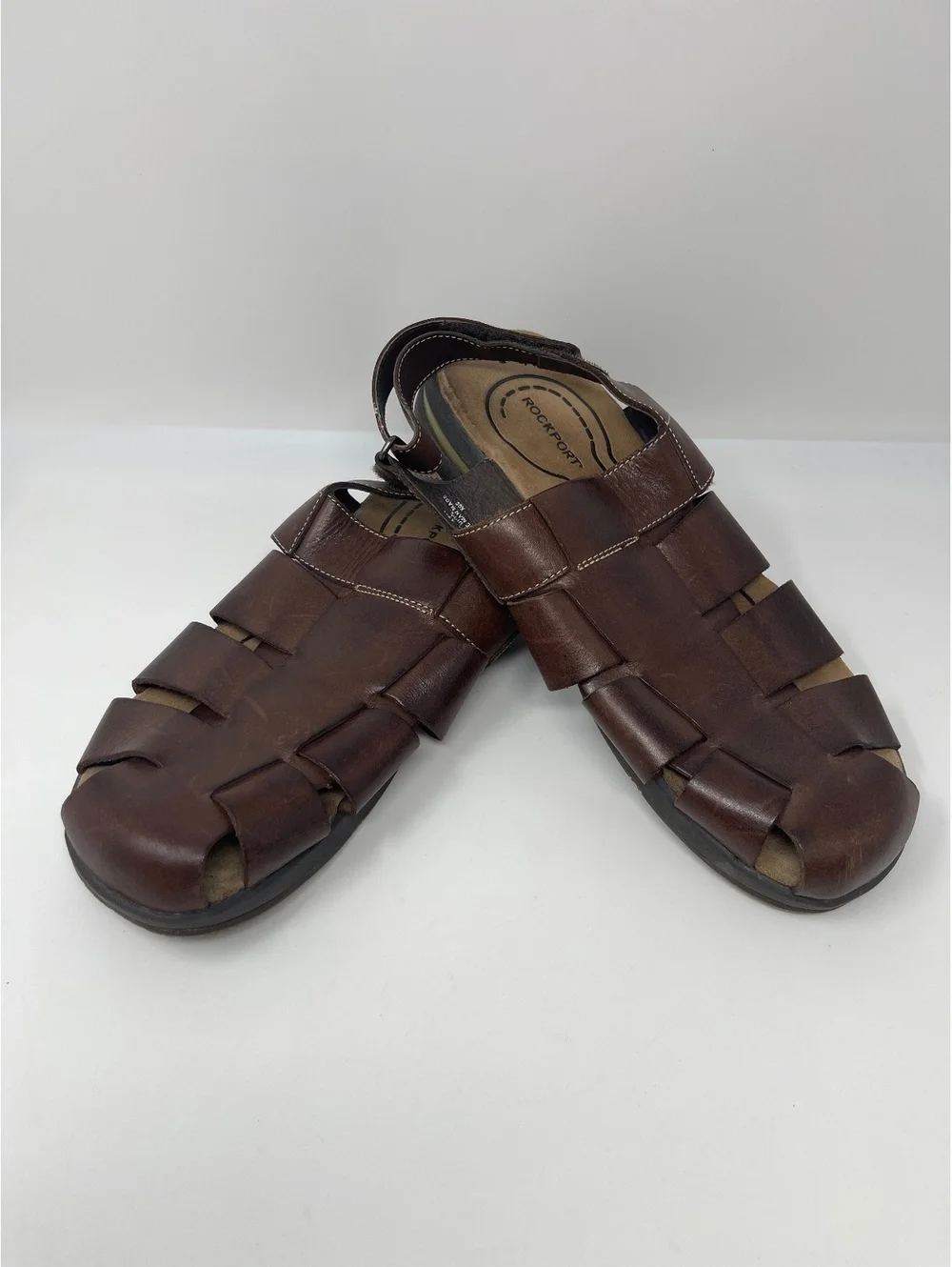 Rockport Powered by DMX Leather Brown Sandals Men's Size 13M Hiking